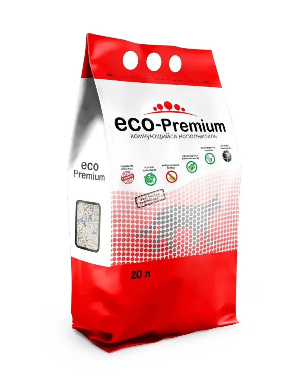 ECO Premium BLUE наполнитель древесный сосна