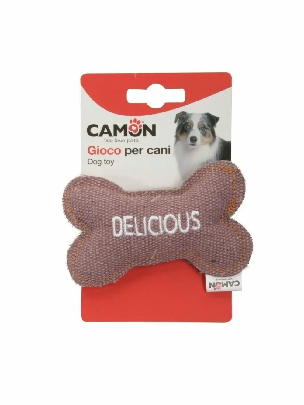 Camon игрушка для собак, Кость тканевая, размер 10,5 см