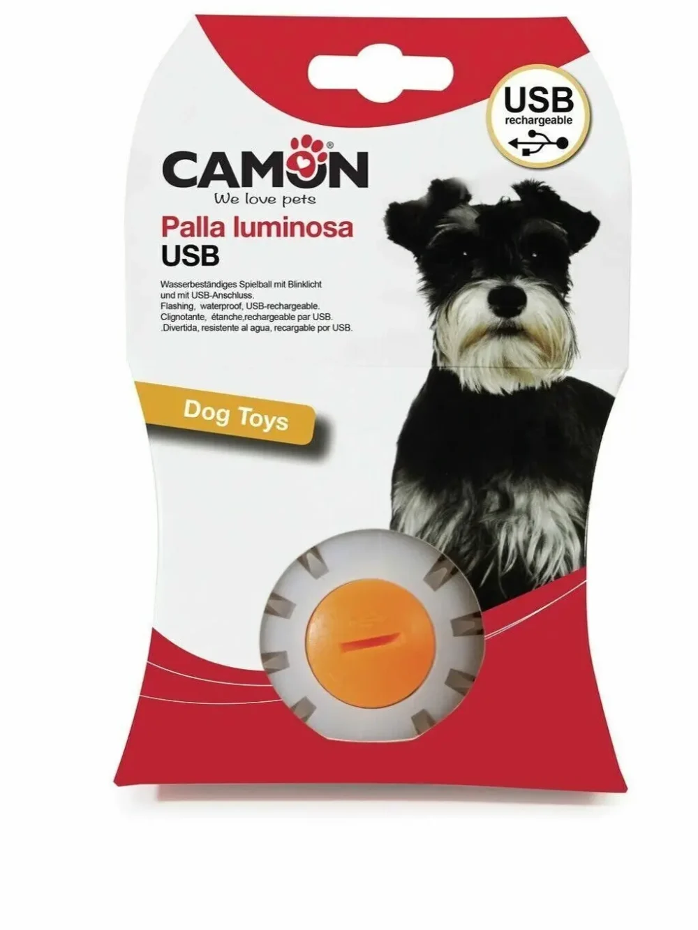 Camon игрушка для собак, Мяч светящийся