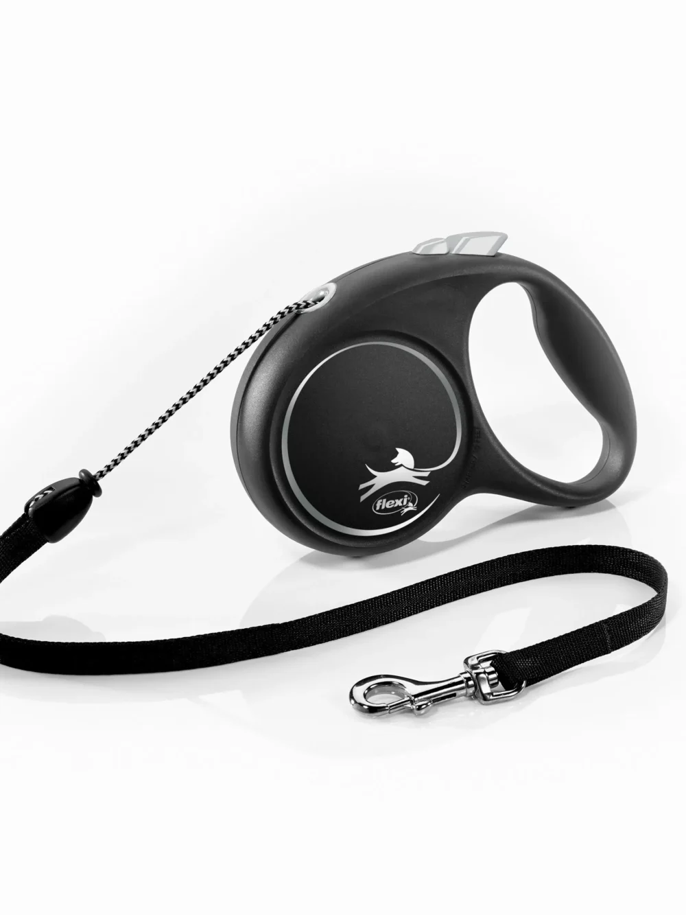 FLEXI Рулетка BLACK DESIGN M трос 5 м до 20 кг, серебряный
